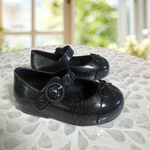 MINI MELISSA Toddler Infant Sweet Love Cap Toe Mary Jane Ballet Flat - Picture 3 of 16